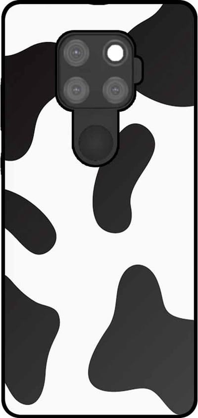 Smartphonica Telefoonhoesje Geschikt voor Huawei Mate 30 Lite met Koeienvlekken Opdruk - TPU Backcover Case With Cow Patches Design geschikt voor Huawei Mate 30 Lite