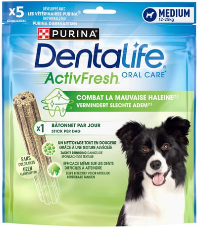 DentaLife Hondensnack Activfresh Medium - 6 x 115 gr - Voordeelverpakking