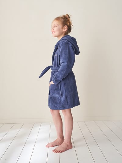 Vertbaudet Badjas - kind 4/14 jaar - met capuchon - effen - gerecycled katoen