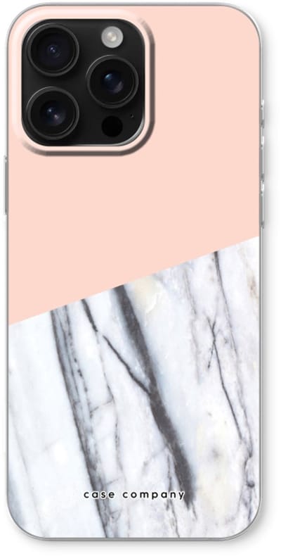 Case Company® - Hoesje geschikt voor iPhone 16 Pro Max hoesje - A touch of peach - Soft Cover Telefoonhoesje - Bescherming aan alle Kanten en Schermrand