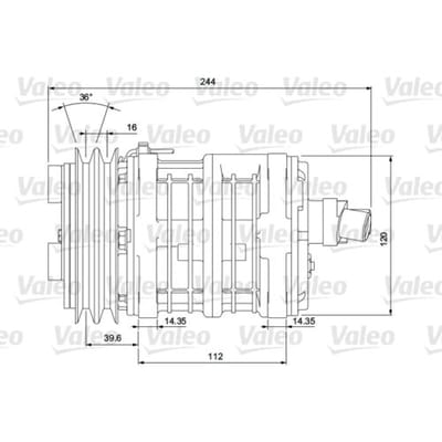 Airco-compressor VALEO 700853