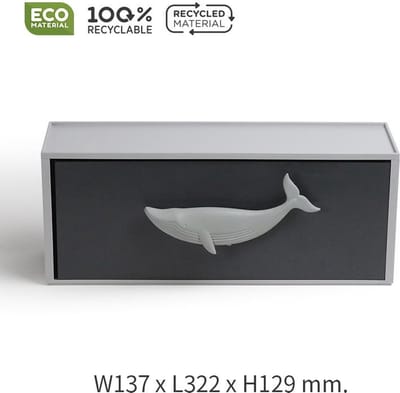 Qualy - Ladekast 1 Rack (1 Lade) “Ocean Drawer Rack (1 Drawer)” W137 × L322 × H129 mm