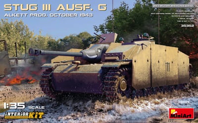 MiniArt Modelbouwpakket Militaire voertuigen - 35352 StuG.III Ausf.G - Alkett Prod. October 1943 Plastic - 1:35 - Modelbouw