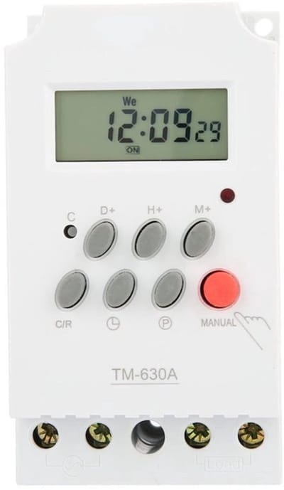 - Programmeerbaar tijdrelais - mini-buitenschakelaar - eenvoudig instelbaar - 12 volt - timer met digitaal lcd-display - ideaal voor verl