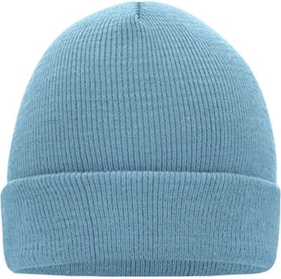 Myrtle Beach 'Knitted Cap' Beanie Lichtblauw