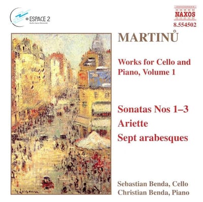 Sebastian Benda, Christian Benda - Martinů: Works For Cello And Piano, Volume 1: Sonatas Nos 1-3, Ariette, Sept Arabesques (CD)