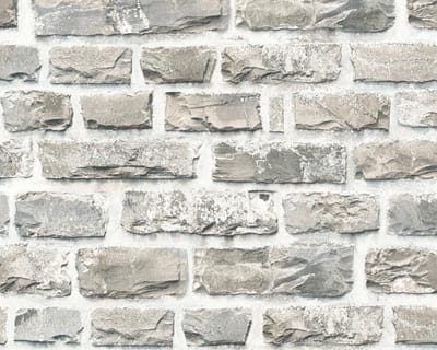 BREUKSTENEN BEHANG | industrieel - Beige Grijs Bont - A.S. Création Elements 2