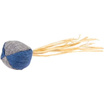 Duvo+ Eco Navy Bal & Catnip - Kattenkruid - Kattenspeelgoed - 4,5x4,5x20cm