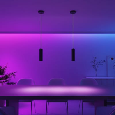Calex Slimme Hanglamp - Smart GU10 - 1-Lichts Tube - Industrieel - Mat Zwart - Aluminum