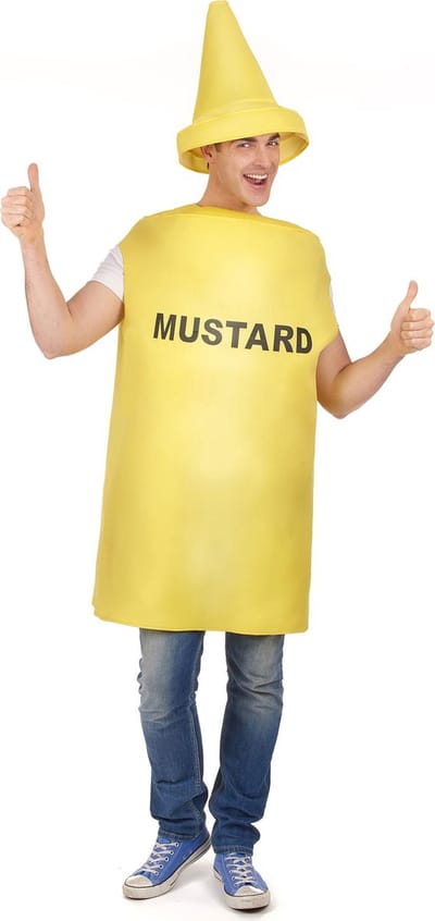 Mosterd fles kostuum voor volwassenen  - Verkleedkleding - One size