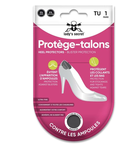 Lady's Secret hielbeschermers No Pain Zwart