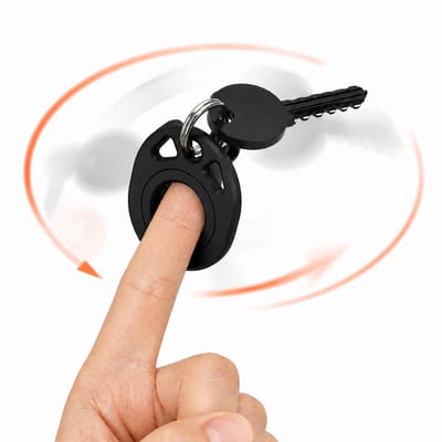 Set van 3 Keychain Spinners – Fidget Sleutelhanger – Anti Stress Hand Spinner – Compact en Lichtgewicht – Zwart