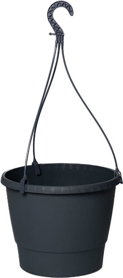 Elezza Hangpot met Waterreservoir Ø27 x H21 cm - Antraciet