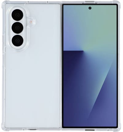 Anti Shock Silicone Hoesje Geschikt voor Samsung Galaxy Z Fold 7 - Transparant- ZT Accessoires