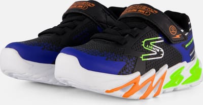 Skechers Flex-Glow Bolt Jongens Sneakers - Zwart/Blauw