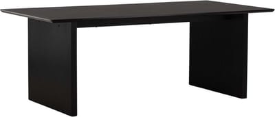 Vail eetkamertafel 100x200cm zwart.
