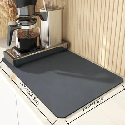 Keuken Aanrecht Afdruipmat Spoelbak Absorberende Mat Tafel Hittebestendige Mat Eenvoudige Effen Kleur Antislip Mat 40 * 60cm