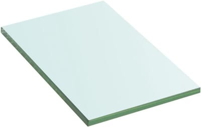 Glazen Wandrek - Doucheplank - Opbergen Badkamer - Gehard Glas - 20 x 12 cm - Transparant
