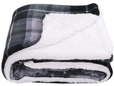 Dubbelzijdige Geruite Fleece Dekens 150x200 cm – Super Zacht en Luxe