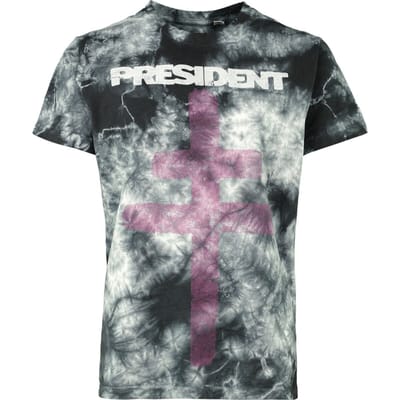 President T-shirt - Cross Dye - S tot XXL - voor Vrouwen - zwart
