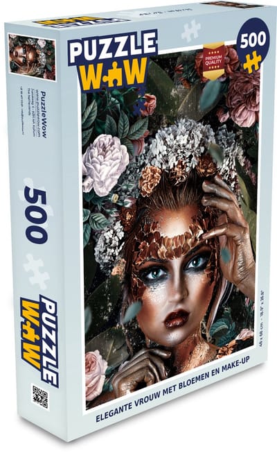 Puzzel Bloemen - Vrouwen - Make up - Legpuzzel - Puzzel 500 stukjes