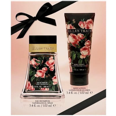 Ensemble Ellen Tracy: Courageux, Hydratant, Lait pour le Corps, 100 ml + Courageux, Eau De Parfum, Pour Femmes, 100 ml