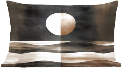 Sierkussens - Kussentjes Woonkamer - 50x30 cm - Maan - Cirkel - Goud