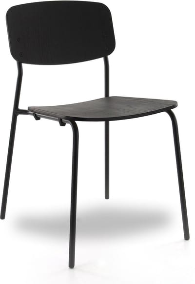 Workliving Bianca Eetkamerstoel - Houten Design Zwart Eiken