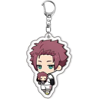 Anime Acryl Sleutelhanger voor Blue Lock 6cm Anime Isagi Yoichi Meguru Kunigami Prachtige Hanger Transparante Metalen Ketting Hanger 1pcs pink