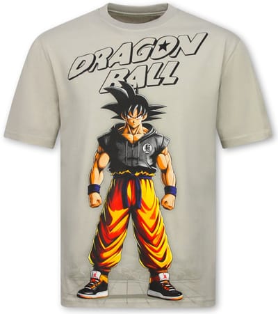 Dragon Ball Z Shirt - Tshirts Heren Grappig - Oversized T shirt Heren -312- Grijs