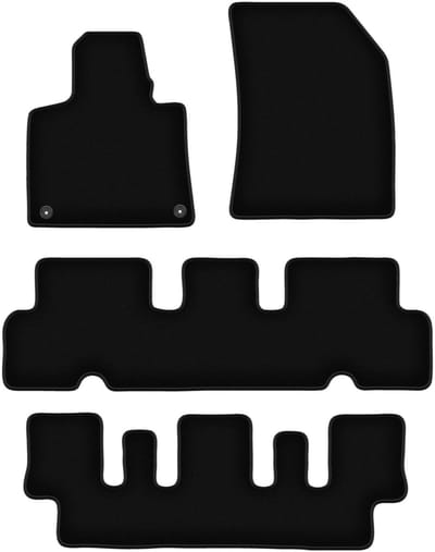 Wielganizator WLG-BASIC – Autovloermatten – Zwart – Citroen C4 Grand Picasso II – 7 Personen