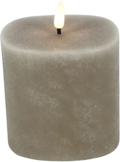 Countryfield - Led Kaars - Ovaal - Taupe - S