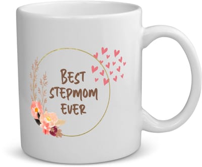 Akyol - bonusmoeder cadeau - koffiemok - theemok - Moeder - stiefmoeder cadeau - bonusmama - stiefmoeder cadeautjes - moederdag cadeau - mamacadeautjes verjaardag - liefste mama - bonusmama - leuk kado om te geven - 350 ML inhoud