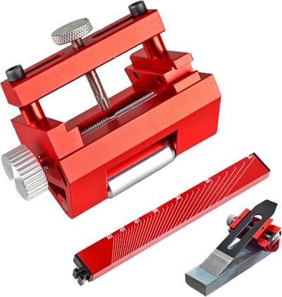 Beitel Slijper Gids - Hulpsteen Punch Sjabloon - Gereedschap Scherp Maken - Verstelbare Tang - 0-2.55 inch - Zwart