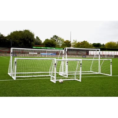 Precision Voetbaldoelnet Match 365 X 121 Cm Polyester Wit