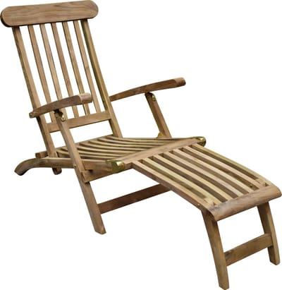 AVH-Collectie Titanic Deckchair - Teak - Bruin - Tuinstoel