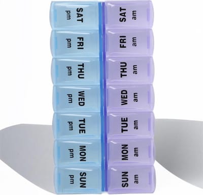 New Age Devi - Organiseer en bewaar je medicijnen in stijl met de veelzijdige pillendoos - ideaal voor op vakantie en dagelijks gebruik - 7 dagen