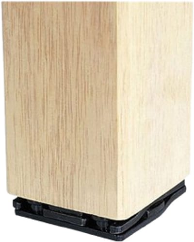 Kordo - Bevestigingsplaat voor klikpaal - Zwart RAL9005 - 7 cm