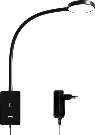 Bedlampjes Hoofdbord - Leeslampjes - Bedlamp Slaapkamer Volwassenen - Zwart - Slaapkamer