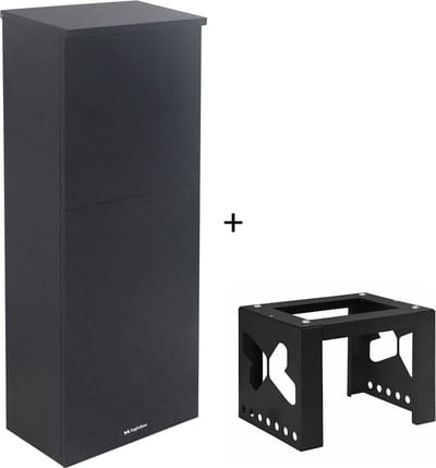 Logixbox - Pakketbrievenbus - Trendybox incl. complete Montagezuil - Grijs