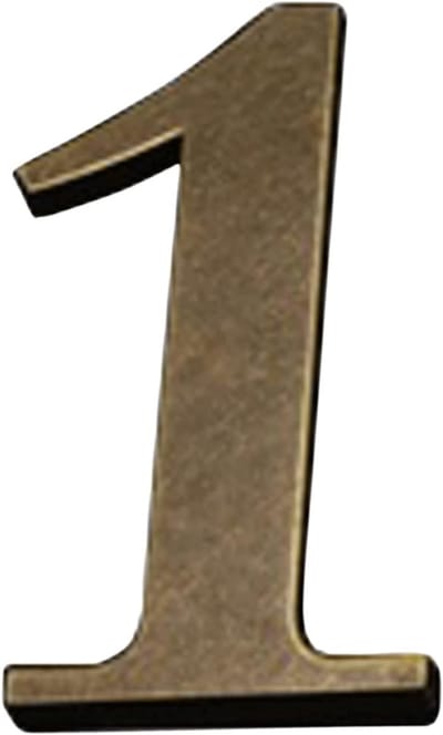 Huisnummer - Adresbord Metaal - Huis Identificatie - Elegante Uitstraling - 10 cm - Brons