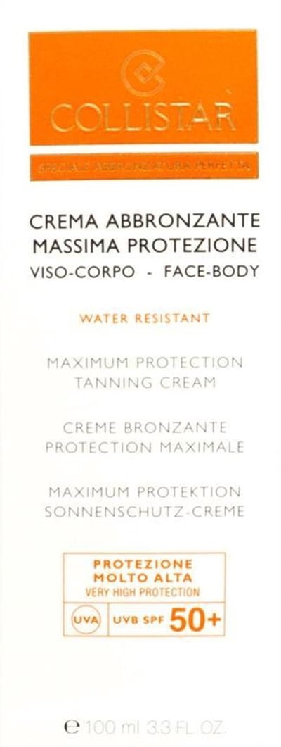 Collistar - Maximum Protection Tanning Cream - SPF 50 - 100 ml