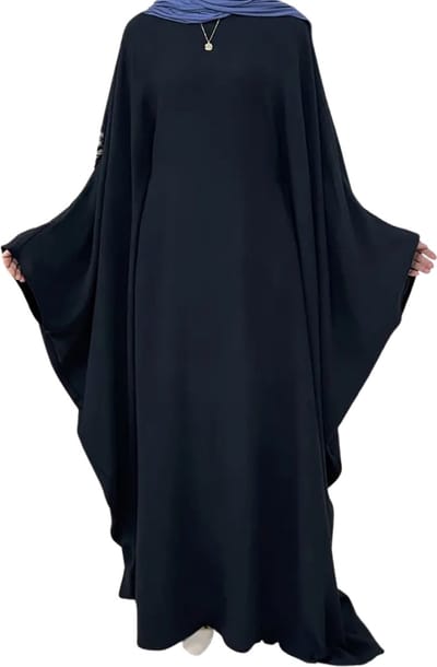 Nivard Islamitische Kleding - Djellaba Dames - Moslim Kleding - Arabisch Dames Kaftan - Alhamdulillah - Zwart