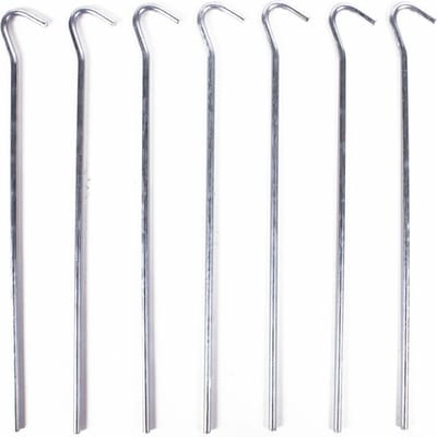Benson Grondpen/tentharing - 28x - zilver - metaal - 22 cm - Rotspen - Spijkerharing