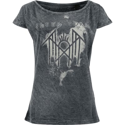 Sleep Token T-shirt - Take Me Back - S tot 3XL - voor Vrouwen - zwart-grijs
