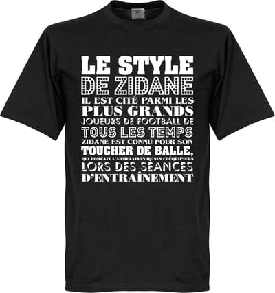 Le Style De Zidane T-shirt - XXL