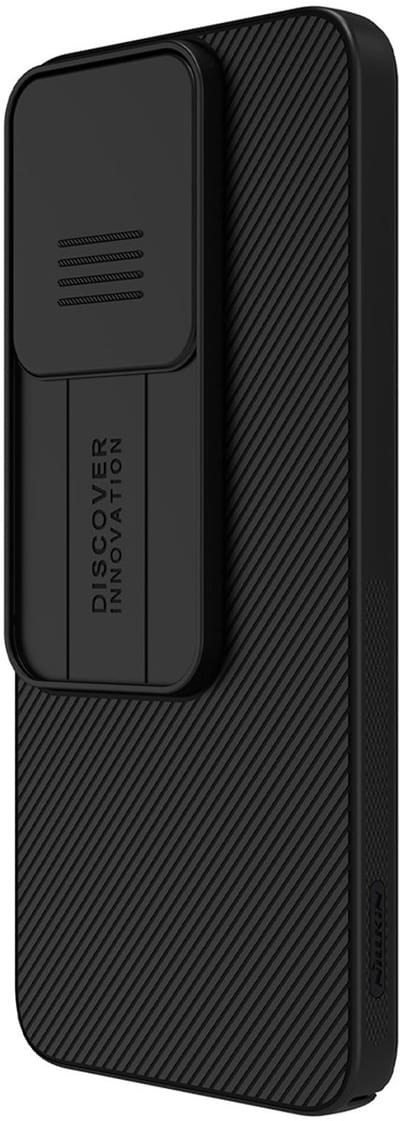 Nillkin CamShield Hoesje Geschikt voor Xiaomi Redmi 13 4G / Poco M6 - Back Cover met Camera Slider - Extra Camera Bescherming - Zwart