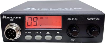 Midland 98 E – 12V CB Radio – FM Only – Compacte en Betrouwbare Auto- en Vrachtradio