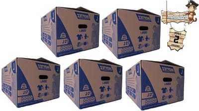 Verhuisdozen - Opbergdozen Bakken - Spullen Opslaan - Automatisch Sluitend - 600 x 400 x 300 mm - Bruin
