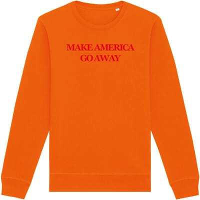 Make America go away (MAGA) - sweater - oranje | rood - S
